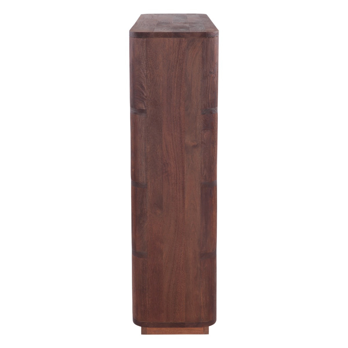 Henderson 67" Wide Bookshelf in Pecan Brown Sandblasted