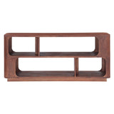 Henderson 67" Console Table in Pecan Brown Sandblasted