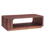 Henderson 51" Coffee Table in Pecan Brown Sandblasted