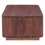 Henderson 51" Coffee Table in Pecan Brown Sandblasted