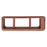 Henderson 70" Media Unit in Pecan Brown Sandblasted