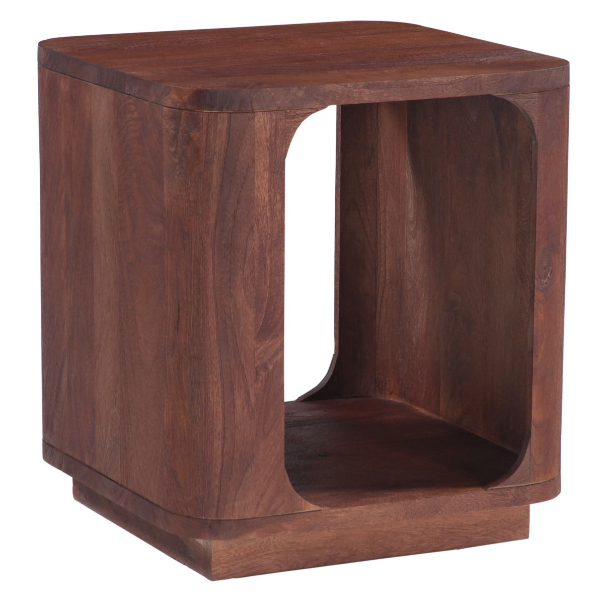 Henderson 21" Side Table in Pecan Brown Sandblasted