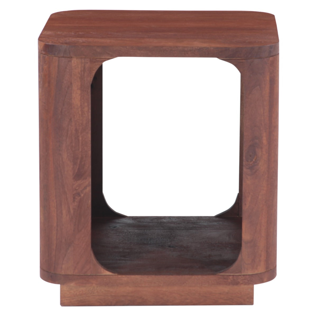 Henderson 21" Side Table in Pecan Brown Sandblasted