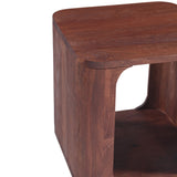 Henderson 21" Side Table in Pecan Brown Sandblasted