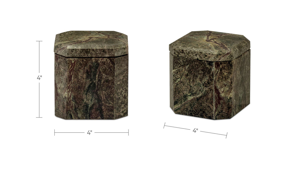 Forli Marble Box Rainforest Green