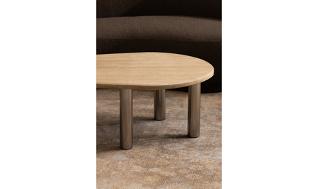 Fia Coffee Table - Beige Travertine by Moe's Home at Eve Furniture