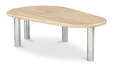 Fia Coffee Table - Beige Travertine by Moe's Home at Eve Furniture