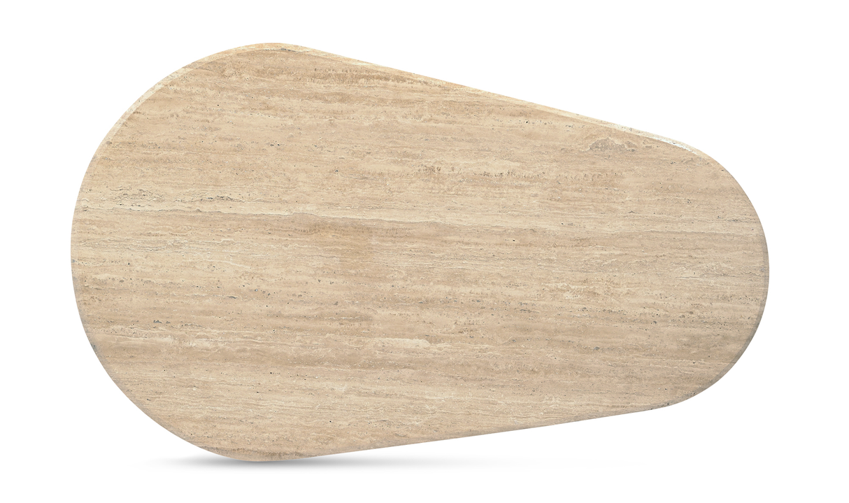 Fia Coffee Table - Beige Travertine by Moe's Home at Eve Furniture