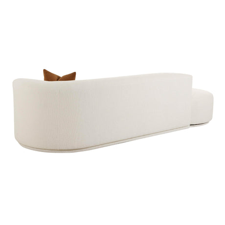 Fickle Cream Boucle 2-Piece Chaise Modular Sofa by TOV Furniture at Eve Furniture