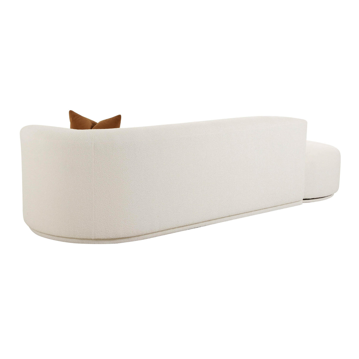 Fickle Cream Boucle 2-Piece Chaise Modular Sofa by TOV Furniture at Eve Furniture