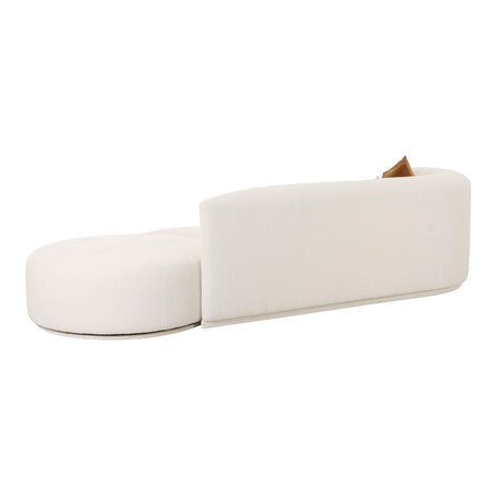 Fickle Cream Boucle 2-Piece Chaise Modular Sofa by TOV Furniture at Eve Furniture