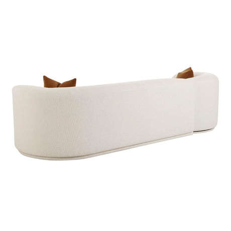 Fickle Cream Boucle 2-Piece Modular Sofa by TOV Furniture at Eve Furniture