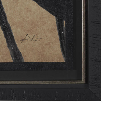Ficus Silhouette I by Mercana Studio a Hand Embellished Framed Art Print Matted under Glass by Mercana at Eve Furniture