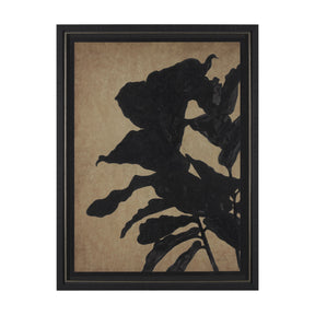 Ficus Silhouette I by Mercana Studio a Hand Embellished Framed Art Print Matted under Glass by Mercana at Eve Furniture