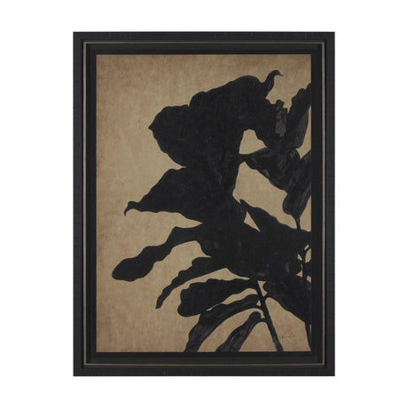 Ficus Silhouette I by Mercana Studio a Hand Embellished Framed Art Print Matted under Glass by Mercana at Eve Furniture