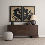 Ficus Silhouette II by Mercana Studio a Hand Embellished Framed Art Print Matted under Glass by Mercana at Eve Furniture