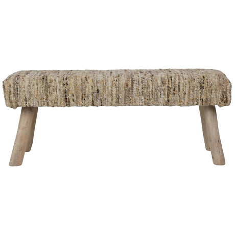 Fidel Bench, Natural by Dovetail at Eve Furniture