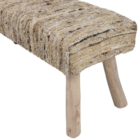 Fidel Bench, Natural by Dovetail at Eve Furniture