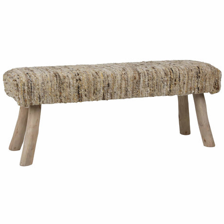 Fidel Bench, Natural by Dovetail at Eve Furniture
