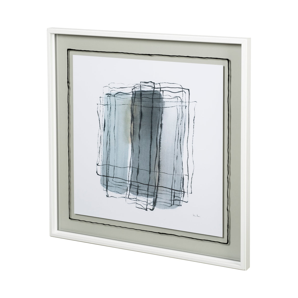 Field II by Silvia Krause a Hand Embellished Textured Framed Art Print Matted under Glass by Mercana at Eve Furniture