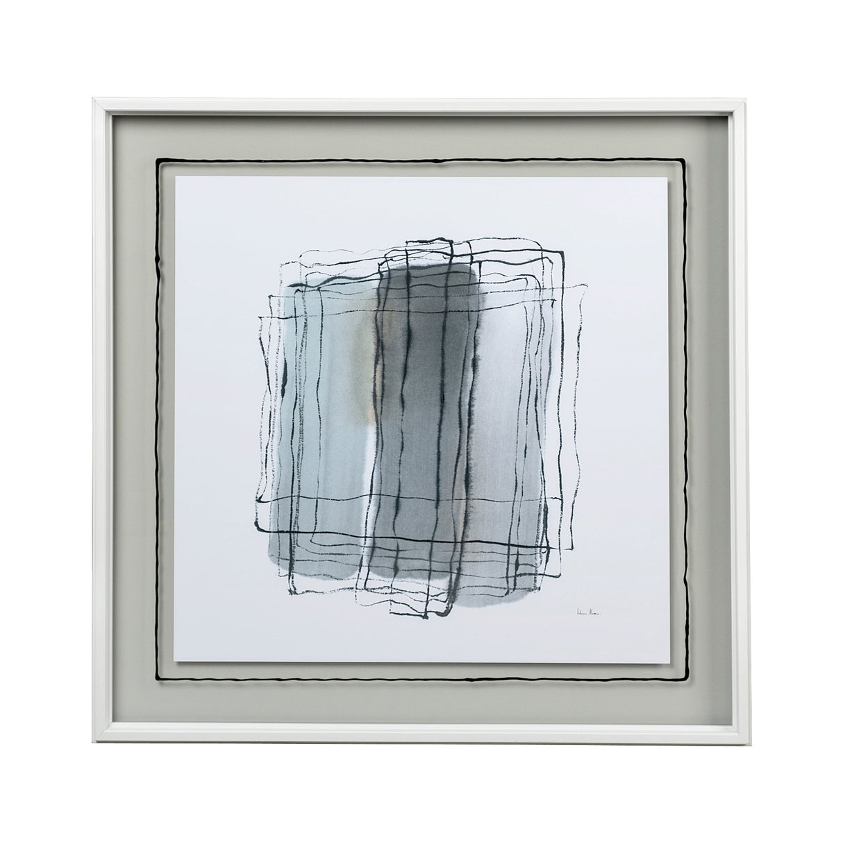 Field II by Silvia Krause a Hand Embellished Textured Framed Art Print Matted under Glass by Mercana at Eve Furniture