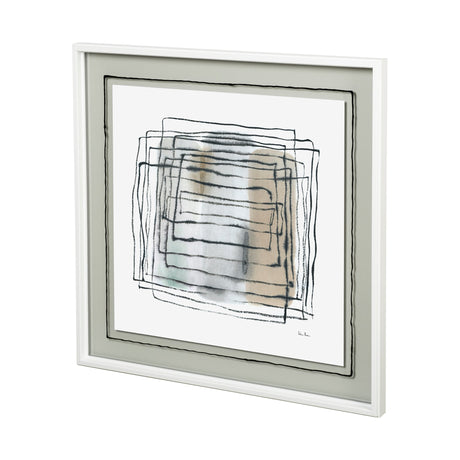Field IV by Silvia Krause a Hand Embellished Textured Framed Art Print Matted under Glass by Mercana at Eve Furniture