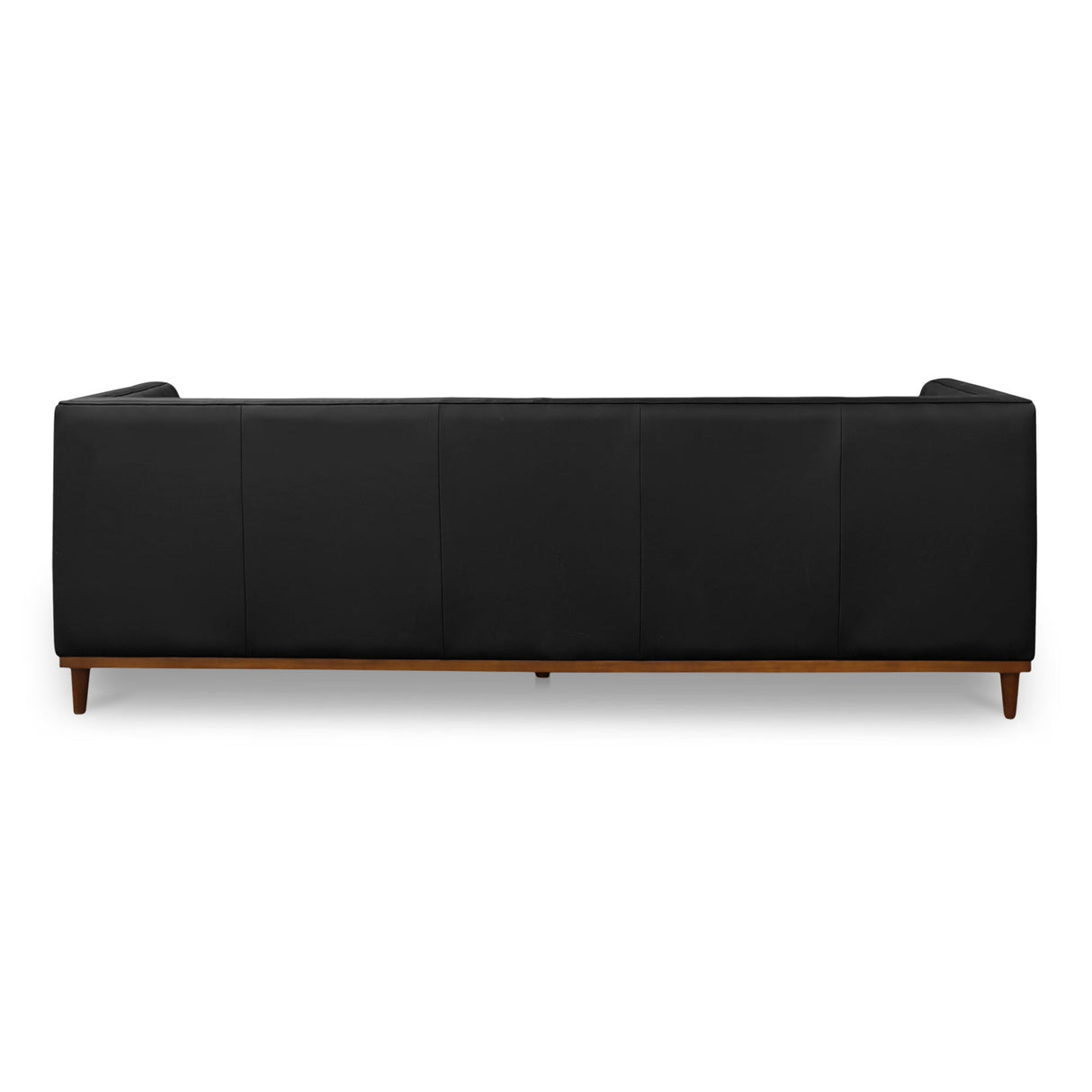 Fielder Black Leather Sofa by MOES at Eve Furniture