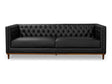 Fielder Black Leather Sofa by MOES at Eve Furniture
