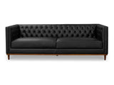 Fielder Black Leather Sofa by MOES at Eve Furniture