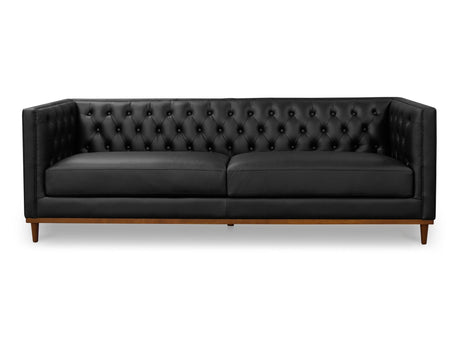 Fielder Black Leather Sofa by MOES at Eve Furniture