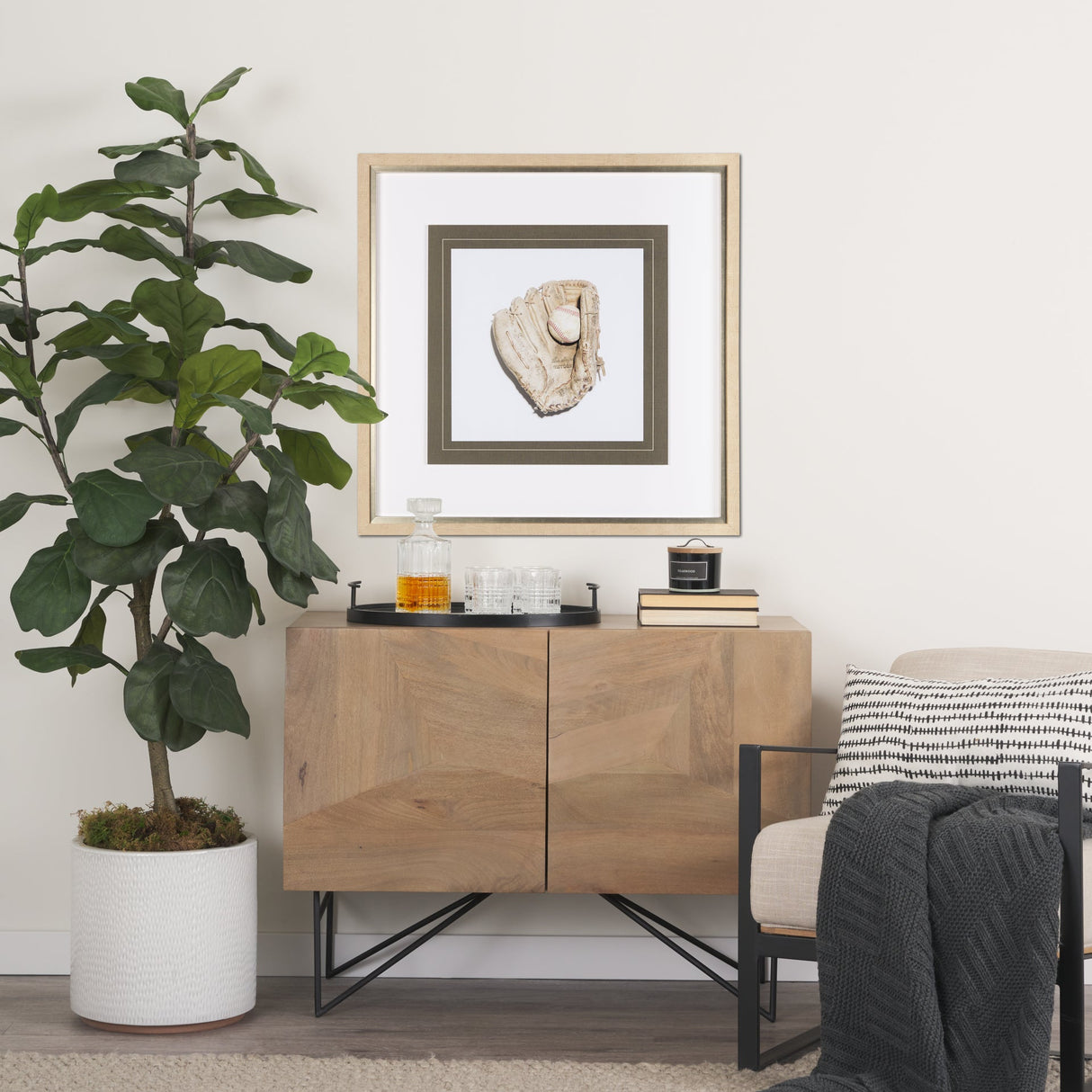Fielders Choice by Mercana Studio a Framed Photo Art Print Matted under Glass by Mercana at Eve Furniture