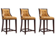 Fifth Ave Counter Stool in Camel and Dark Walnut (set of 3) by Manhattan Comfort at Eve Furniture