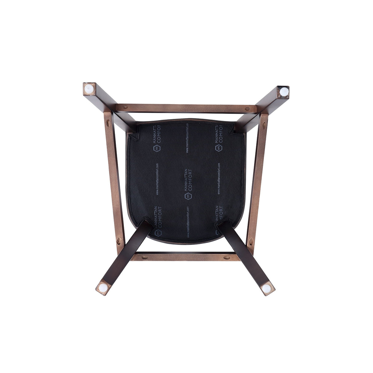 Fifth Avenue Faux Leather Barstool in Light Grey by Manhattan Comfort at Eve Furniture