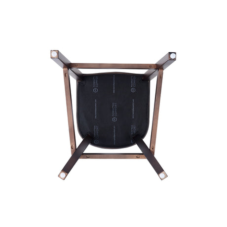 Fifth Avenue Faux Leather Barstool in Light Grey by Manhattan Comfort at Eve Furniture