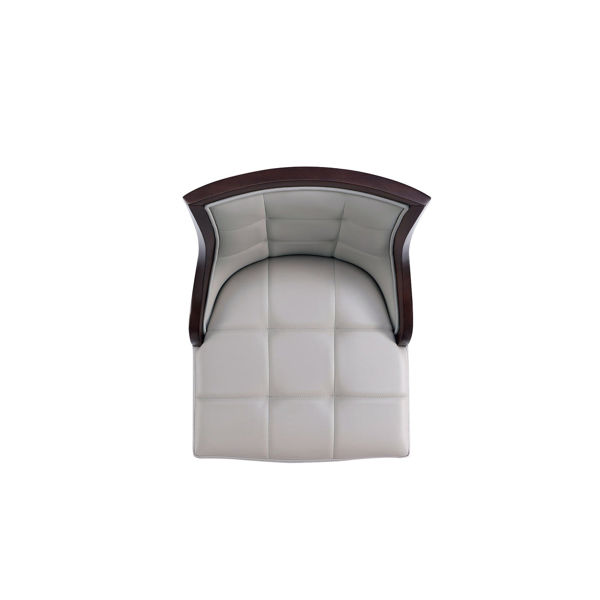 Fifth Avenue Faux Leather Barstool in Light Grey (set of 2) by Manhattan Comfort at Eve Furniture