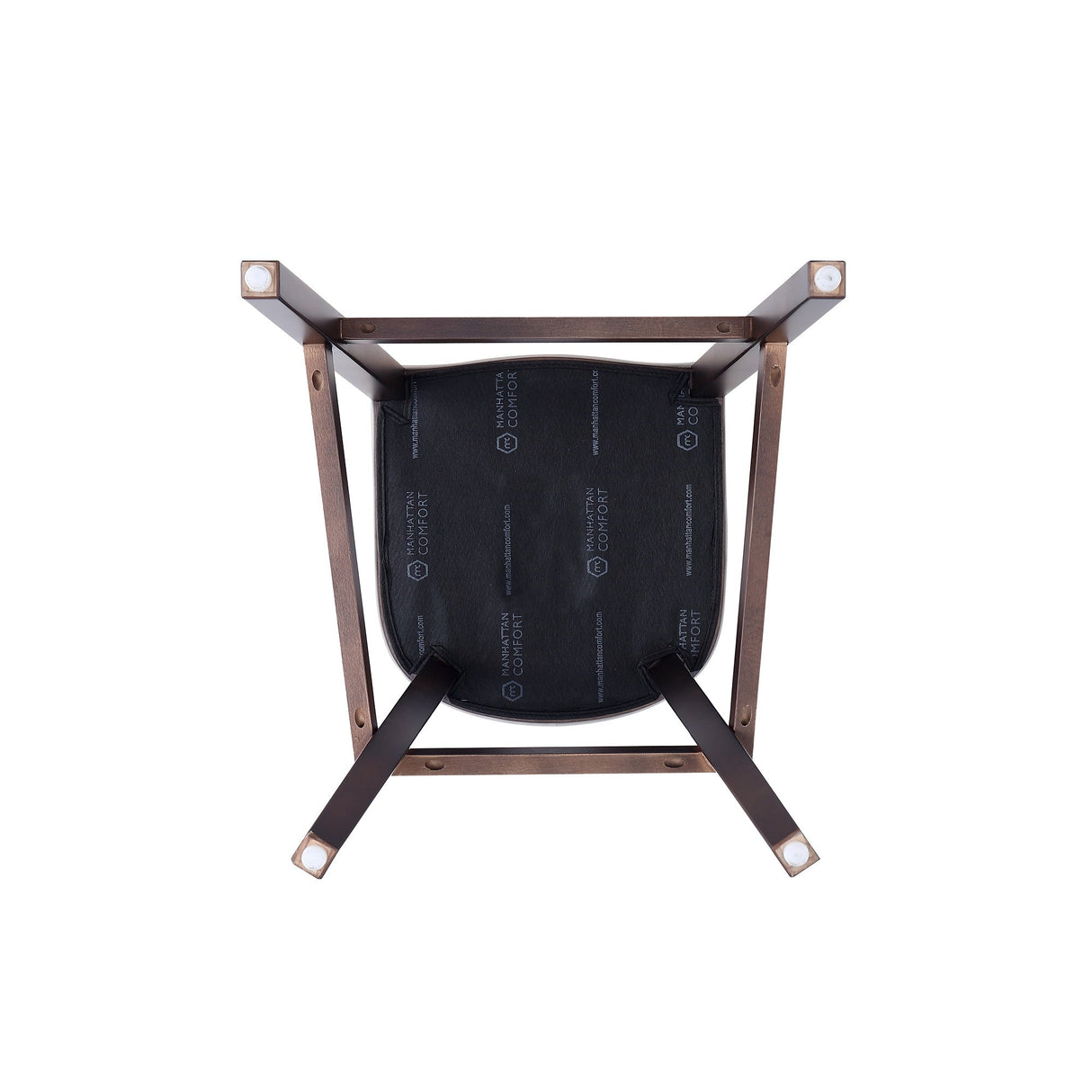 Fifth Avenue Faux Leather Barstool in Pebble Grey by Manhattan Comfort at Eve Furniture