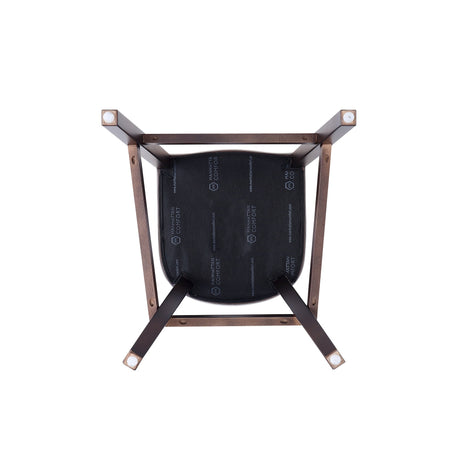 Fifth Avenue Faux Leather Barstool in Pebble Grey by Manhattan Comfort at Eve Furniture