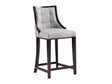 Fifth Avenue Faux Leather Counter Stool in Light Grey by Manhattan Comfort at Eve Furniture
