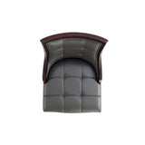 Fifth Avenue Faux Leather Counter Stool in Pebble Grey (set of 3) by Manhattan Comfort at Eve Furniture