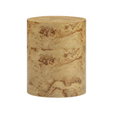 Fig Natural Burl Drum Side Table by TOV Furniture at Eve Furniture