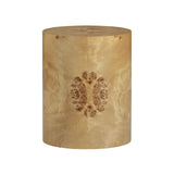 Fig Natural Burl Drum Side Table by TOV Furniture at Eve Furniture