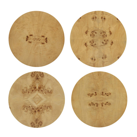 Fig Natural Burl Drum Side Table by TOV Furniture at Eve Furniture