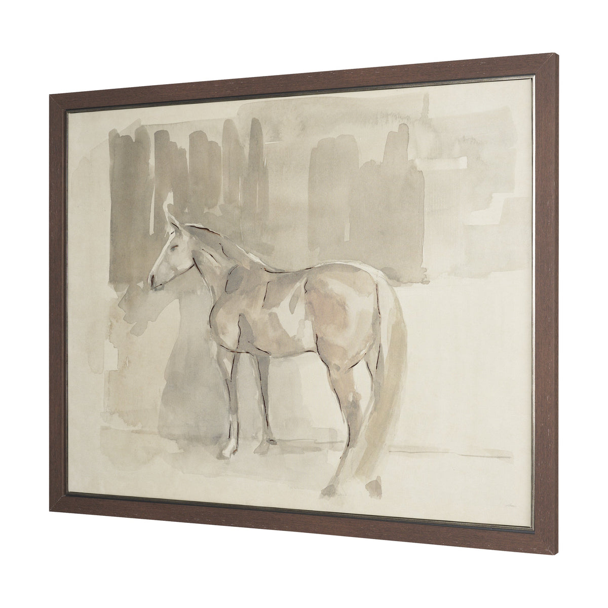 Figure Study: Equine Form II by Mercana Studio Hand-Embellished Textured Framed Canvas Artwork by Mercana at Eve Furniture