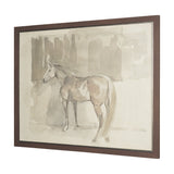 Figure Study: Equine Form II by Mercana Studio Hand-Embellished Textured Framed Canvas Artwork by Mercana at Eve Furniture