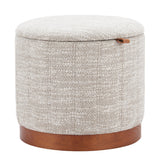 Fije Gray Storage Ottoman by Zuomod at Eve Furniture
