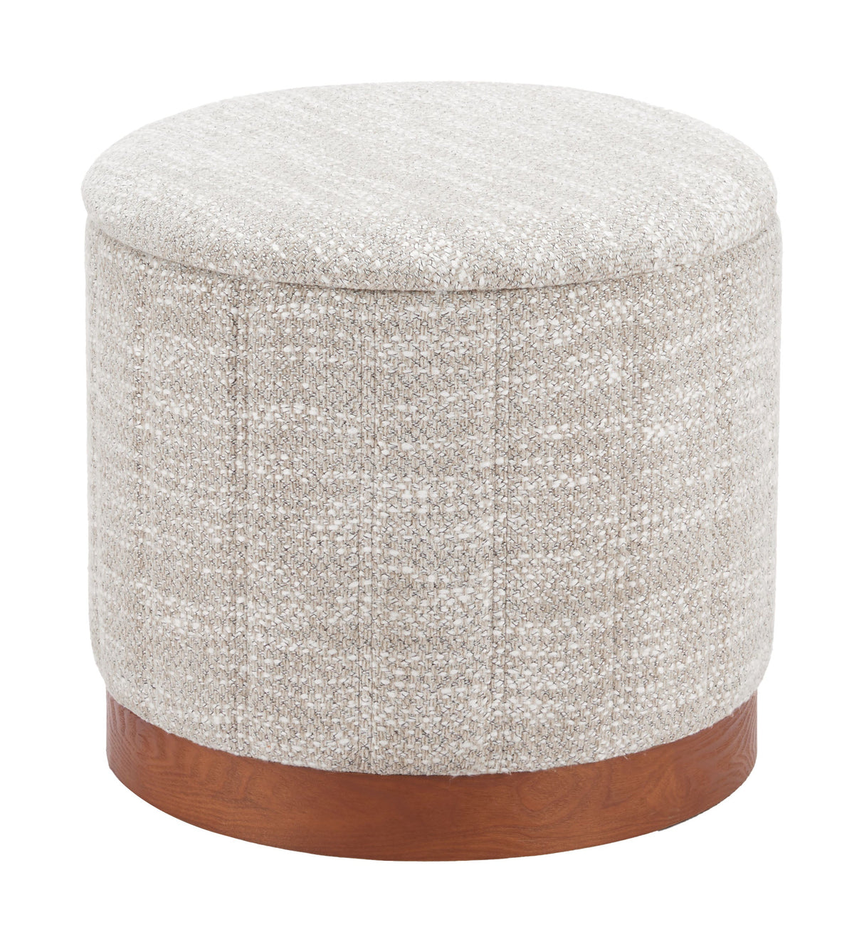 Fije Gray Storage Ottoman by Zuomod at Eve Furniture