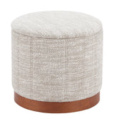 Fije Gray Storage Ottoman by Zuomod at Eve Furniture