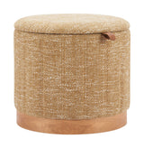 Fije Oat Yellow Storage Ottoman by Zuomod at Eve Furniture
