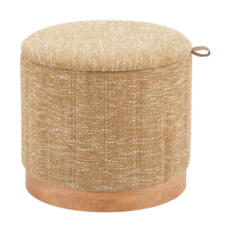 Fije Oat Yellow Storage Ottoman by Zuomod at Eve Furniture