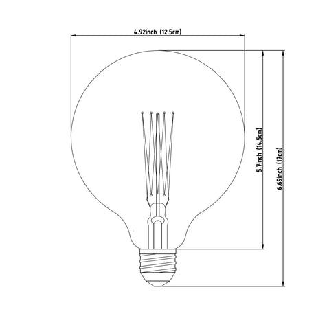 Filament Globe E26 40W Bulb by Mercana at Eve Furniture